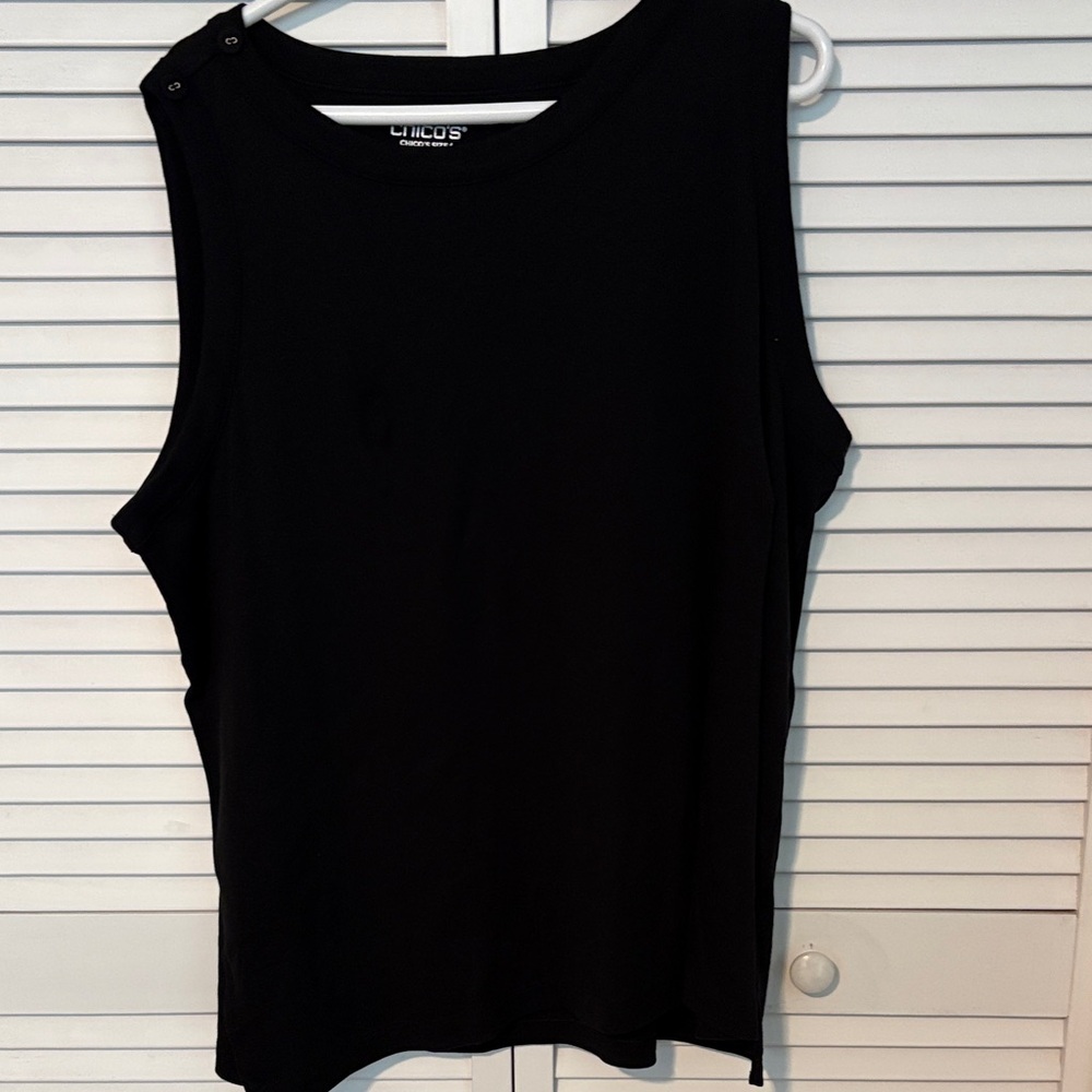 Chico's Classic Black Tank Top XXL